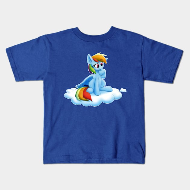 Think Fast, Blue Fast Kids T-Shirt by Ultimate_IkeDerp